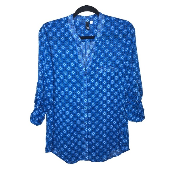 KUT from the Kloth Blue Diamond Jasmine Blouse - Picture 10 of 11